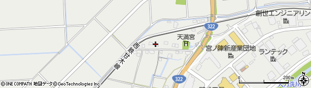 福岡県久留米市宮ノ陣町若松1253周辺の地図