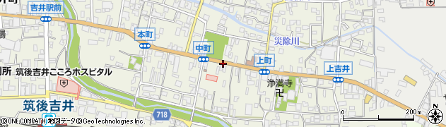 吉井中町周辺の地図