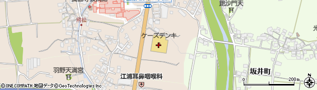 ケーズデンキ日田店周辺の地図