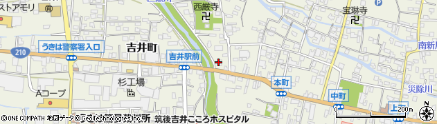 筑邦銀行吉井支店 ＡＴＭ周辺の地図