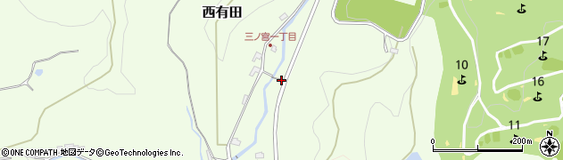 大分県日田市西有田1886周辺の地図