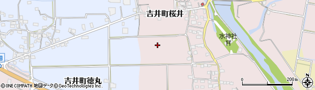 福岡県うきは市吉井町桜井周辺の地図