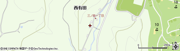 大分県日田市西有田1590周辺の地図