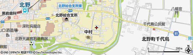 福岡県久留米市北野町中3144周辺の地図
