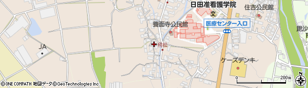 大分県日田市清水町615周辺の地図