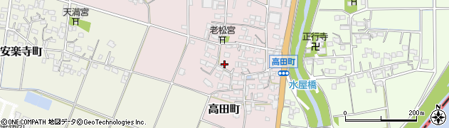 佐賀県鳥栖市高田町周辺の地図