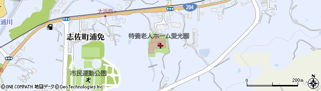 愛光園周辺の地図