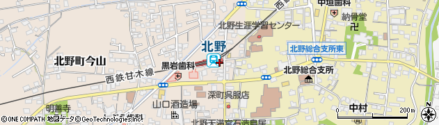 北野駅周辺の地図