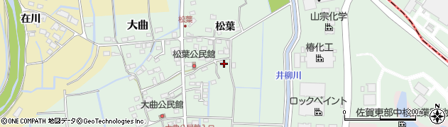 佐賀県吉野ヶ里町（神埼郡）松葉周辺の地図