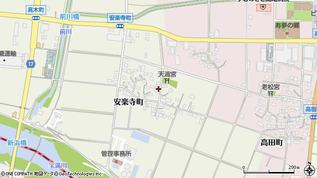 〒841-0045 佐賀県鳥栖市安楽寺町の地図