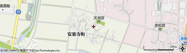 佐賀県鳥栖市安楽寺町周辺の地図