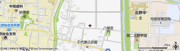 福岡県久留米市北野町千代島周辺の地図