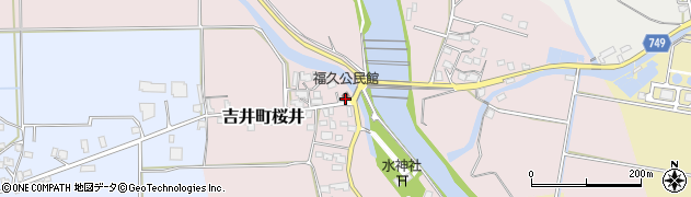 福久公民館周辺の地図