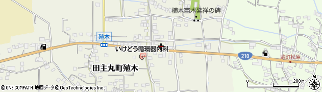 福岡県久留米市田主丸町殖木159周辺の地図