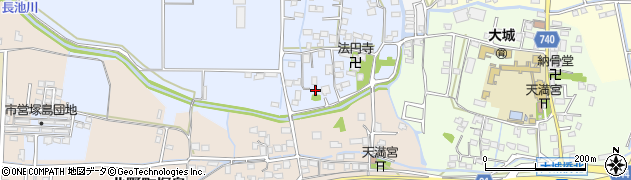 福岡県久留米市北野町仁王丸26周辺の地図