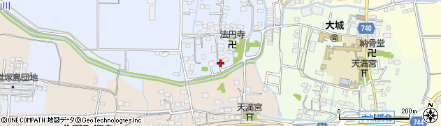 福岡県久留米市北野町仁王丸45周辺の地図