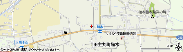 福岡県久留米市田主丸町殖木178周辺の地図