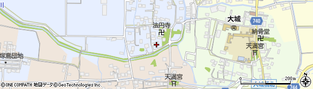 福岡県久留米市北野町仁王丸51周辺の地図