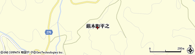 佐賀県唐津市厳木町平之周辺の地図