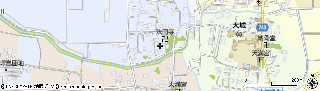 福岡県久留米市北野町仁王丸53周辺の地図