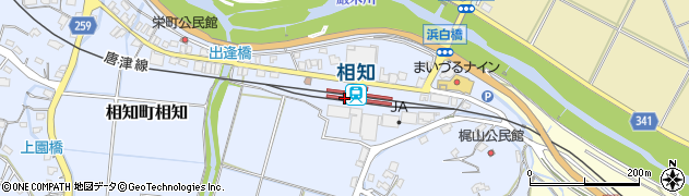 相知駅周辺の地図