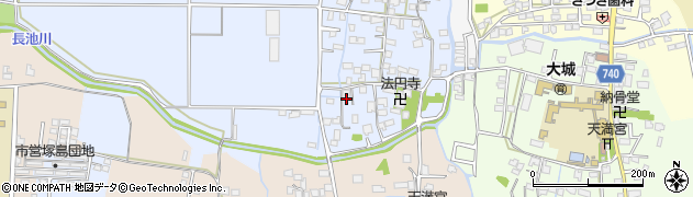 福岡県久留米市北野町仁王丸19周辺の地図