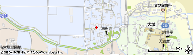 福岡県久留米市北野町仁王丸148周辺の地図