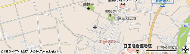 大分県日田市清水町1613周辺の地図