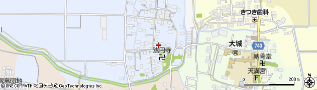 福岡県久留米市北野町仁王丸145周辺の地図