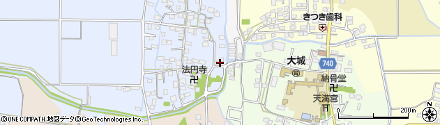 福岡県久留米市北野町仁王丸76周辺の地図