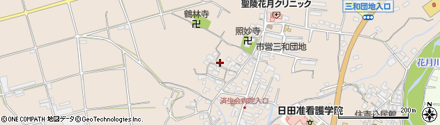 大分県日田市清水町1503周辺の地図