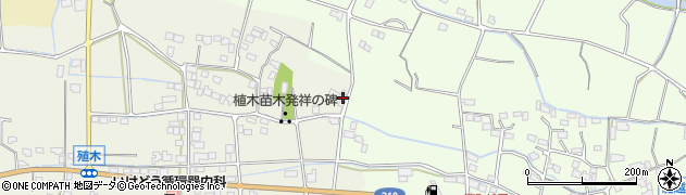福岡県久留米市田主丸町殖木2周辺の地図