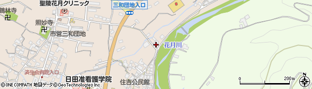 大分県日田市清水町725周辺の地図