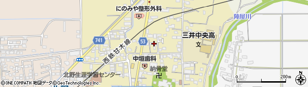 福岡県久留米市北野町中116周辺の地図