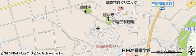 大分県日田市清水町1502周辺の地図