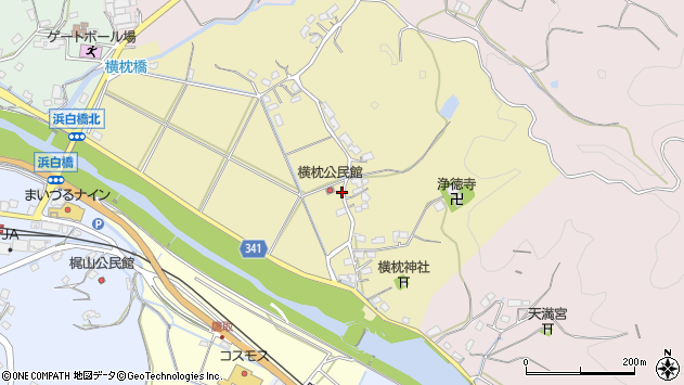 〒849-3212 佐賀県唐津市相知町横枕の地図