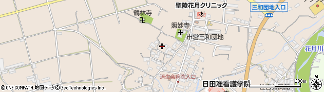 大分県日田市清水町1504周辺の地図