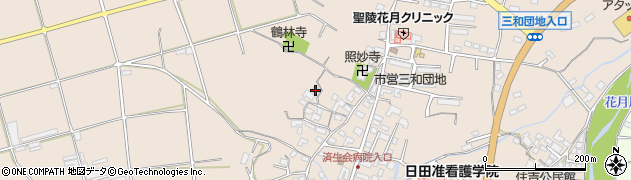大分県日田市清水町1508周辺の地図