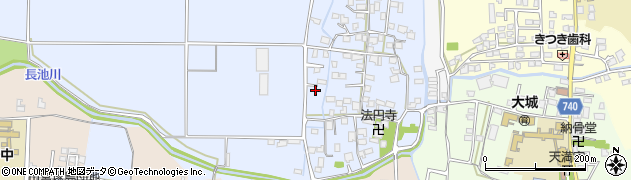 福岡県久留米市北野町仁王丸393周辺の地図