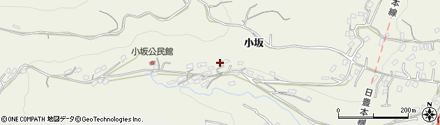 大分県別府市小坂周辺の地図