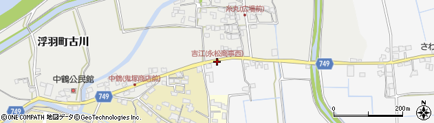 吉江(永松商事西)周辺の地図