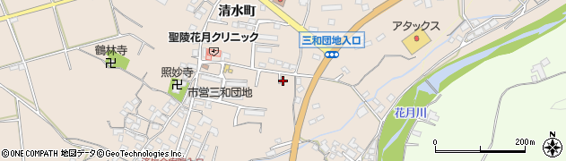大分県日田市清水町914周辺の地図