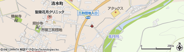 大分県日田市清水町750周辺の地図