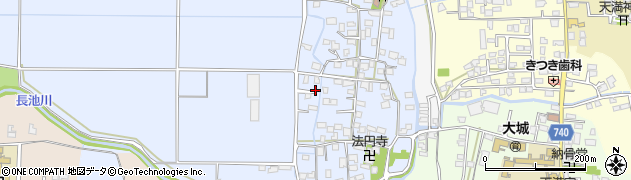 福岡県久留米市北野町仁王丸379周辺の地図