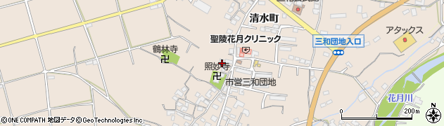 大分県日田市清水町1486周辺の地図