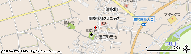 大分県日田市清水町1485周辺の地図