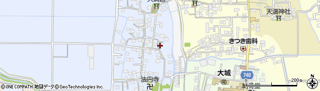 福岡県久留米市北野町仁王丸194周辺の地図