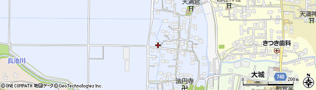 福岡県久留米市北野町仁王丸372周辺の地図