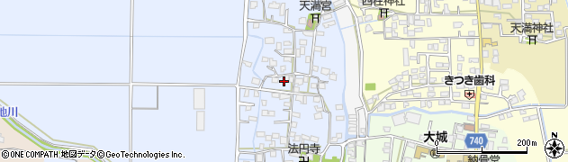 福岡県久留米市北野町仁王丸183周辺の地図