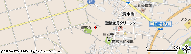 大分県日田市清水町1453周辺の地図